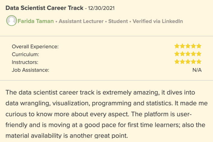 Datacamp review