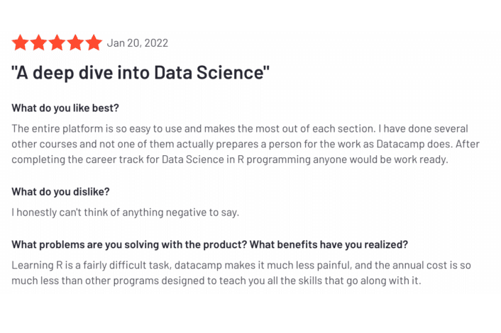 Datacamp review